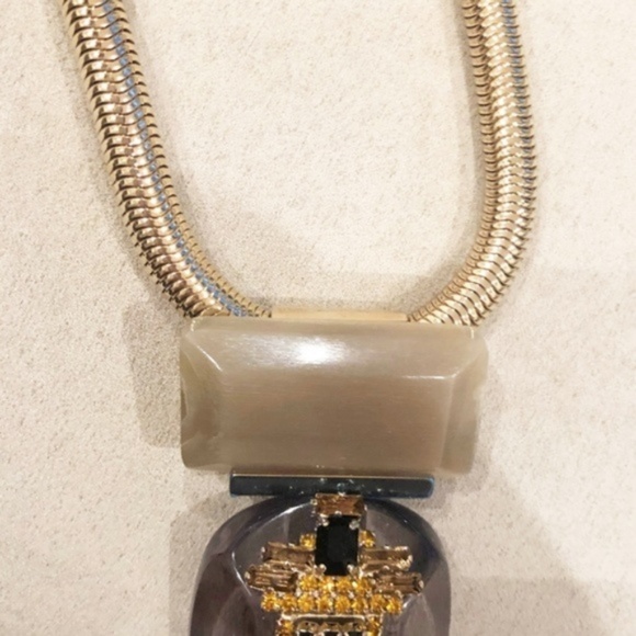 SOLD! Marni Jeweled Pendant Necklace - Picture 2 of 8